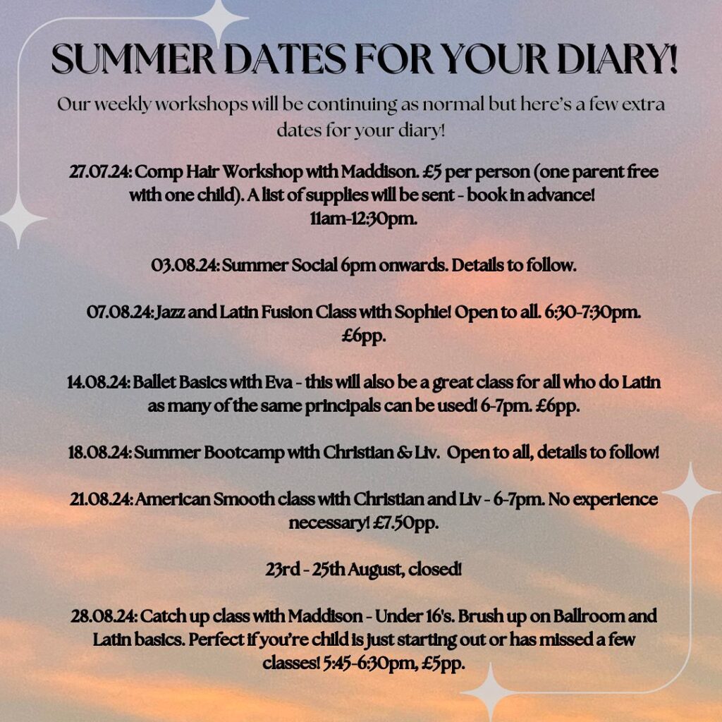 Summer dates